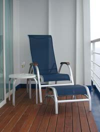 Silver Whisper, Silver Suite balcony